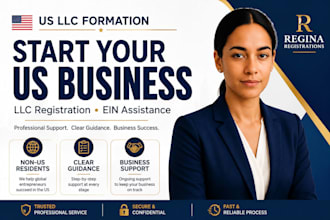 register your US llc and assist with ein for nonus residents