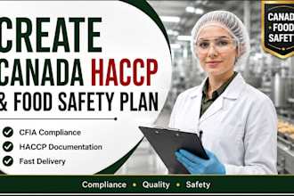 create canada food safety haccp and food safety plan