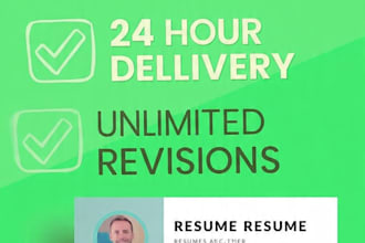 write professional resume and cover letter with ai
