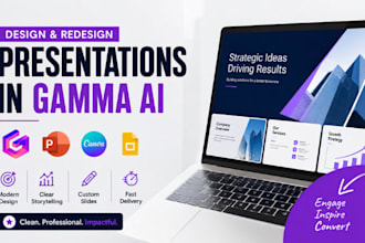 design and redesign presentation in gamma ai powerpoint canva google slides