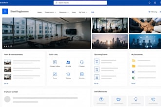 develop intranet, employee portal and company site
