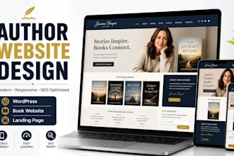 build modern book author website children author website for writers and authors