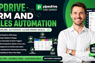 transform sales pipelines with pipedrive CRM setup, automation and consulting