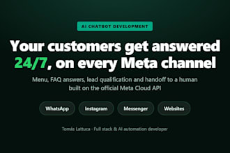 build an ai chatbot for whatsapp instagram and messenger