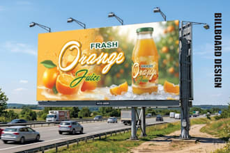 design eye catching billboard roadside signage and outdoor banner