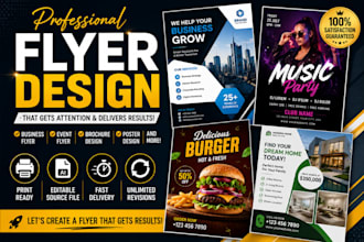 minimalist professional business flyer, brochure, poster, or marketing flyer