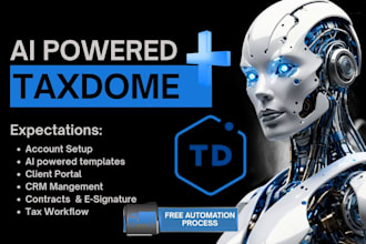 setup and automate taxdome CRM for tax and accounting firms, tax workflows