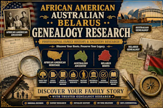 trace african american australian belarus ancestry genealogy research