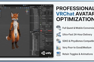convert your vrchat avatar to quest and optimize performance