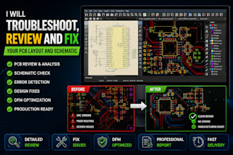 troubleshoot, review and fix your pcb layout and schematic