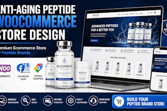 anti aging peptide woocommerce store supplement website  ecommerce store