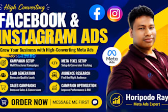 create and manage high converting facebook and instagram ads