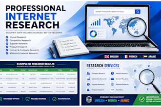 do internet research and data collection