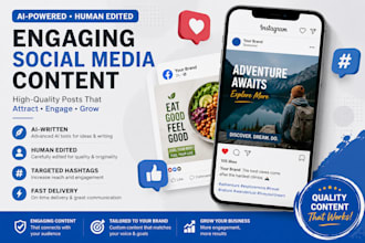 write engaging social media posts using ai and human editing