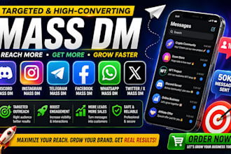 do discord mass dm, instagram mass dm, telegram mass dm, facebook mass dm