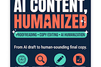 humanize your ai content and proofread it professionally