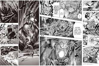draw anime manga comic book page manga comic strip anime manga panel comic art