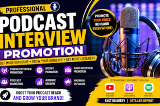 promote your podcast interview on spotify radio and youtube podcasts