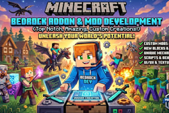 develop minecraft bedrock mod addons for realms and servers