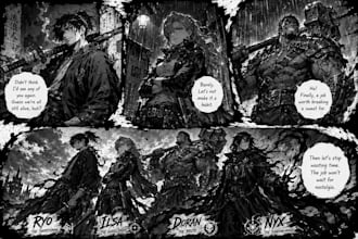 draw anime manga comic book illustration, manga artist or webtoon cover manhwa