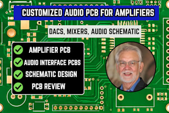 design customized audio pcb for amplifiers, dacs, mixers, audio schematic