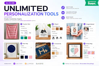 set up customily or teeinblue product personalizer for shopify pod