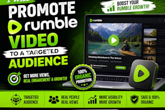 organically promote your rumble video to real targeted viewers