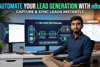 build an n8n lead generation and CRM automation workflow