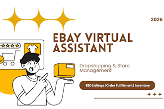 be your ebay virtual assistant and dropshipping manager