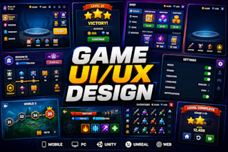 design professional game UI and UX