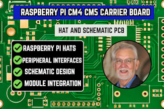 create raspberry pi cm4 cm5 carrier board, hat and schematic pcb