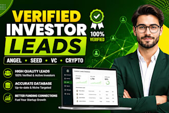 provide verified angel investor lead seed investors and crypto leads data enrich