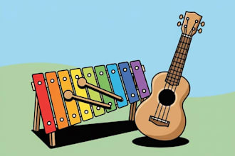 create cute cartoon ai music for youtube videos and kids content