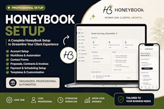 do honeybook setup honeybook CRM honeybook automations