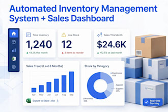 build automated inventory management systems with excel