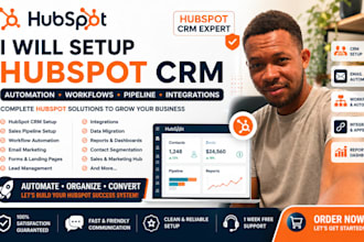 setup hubspot CRM, automation, workflows, hubspot sales pipeline, integrations
