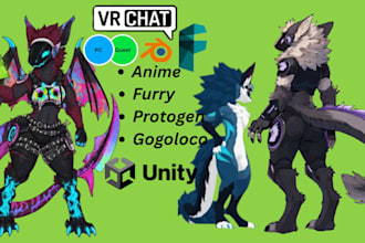 create edit and upload 3d model vrchat avatar anime furry