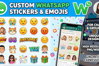 design whatsapp sticker, whatsapp animation sticker, sticker making
