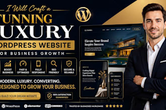 craft a stunning luxury wordpress website for business growth