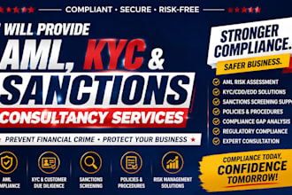 provide aml, kyc and sanctions consultancy services