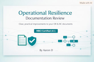 assess and improve your operational resilience documentation