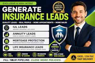 generate iul leads, annuity leads, mortgage protection, life insurance leads