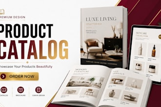 design product catalog, canva ebook, catalogue magazine brochure ebook