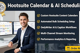 build your hootsuite content calendar, automated scheduling, and ai workflows
