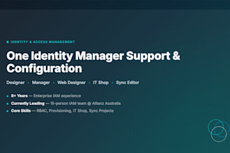 build and support your one identity manager iam platform