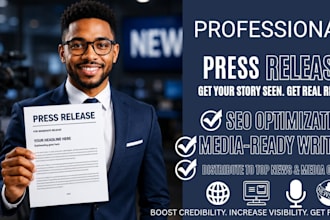 write a professional press release for your campaign
