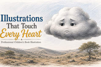 create children book illustration kids story book art  for amazon kdp
