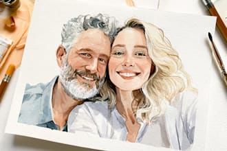 draw a watercolor illustration