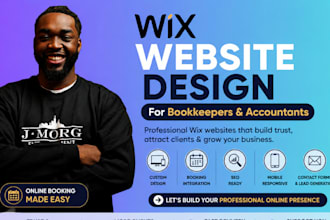 design wix website for bookkeepers and accountants