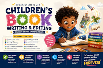 children book editor children story book ghostbook writer children book writting